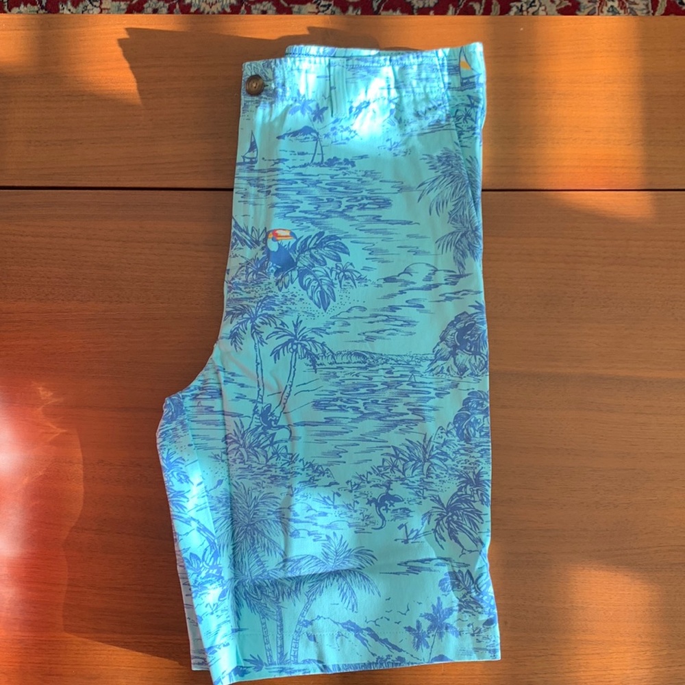Lands End Cadet Shorts DUC EGG BLU Size 20 boys NWT